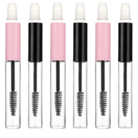 HJZHII 6PCS 10ml Empty Mascara Tube with Wand, Empty Mascara Bottles with Brush Premium Eyelash Cream Container Bottle with Leak Stoppers for Travel