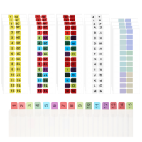 LIQWEI 512Pcs A-Z Sticky Alphabet Tabs, Colorful Self-Adhesive Letter Index Tabs for Notebook, Textbook, Dictionary, and Filing