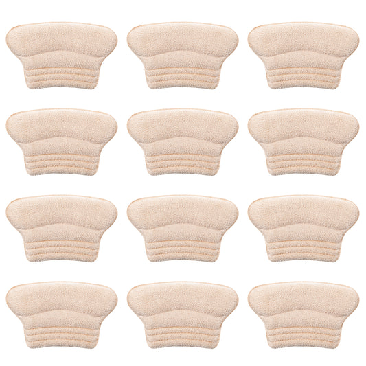 AOZUO Heel Pads for Shoes, 6pcs Self-Adhesive Heel Grips Non Slip Soft Heel Cushion Pads Shoe Filler Inserts Reusable Heel Guards Liners for Shoes Too Big Heel Slipping Rubbing Improve Shoe Fit()