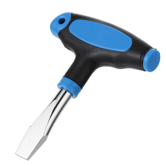 BOHUIZ 10mm T Handle Flat Head Screwdriver, T Handle Flathead Screw Drivers with Ergonomic Grip for Slotted Screws, Used on Quick Release Plate, Camera Tripod Monopod and General Maintenance