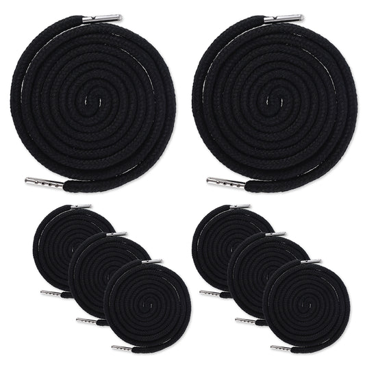 cobee 6 Pcs Hoodie String Replacement String, Long Drawstring Replacement, Hooded String Sweatpants Sweatshirt, Hoodie String, Pants Drawstring Replacement(Black)
