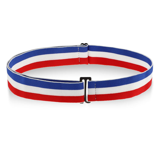 Amaxiu Invisible Stripes Waist Belt for Women(red,blue,white)