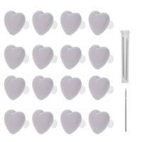 JIYIN 16Pcs Duvet Pin Duvet Clips, Comforter Clips for Duvet Covers Hold on Duvet Button Fasteners Anti-Slip Duvet Snaps Cute Button Fasteners Bedding Accessories for Curtains Quilts Cushions(Gray)