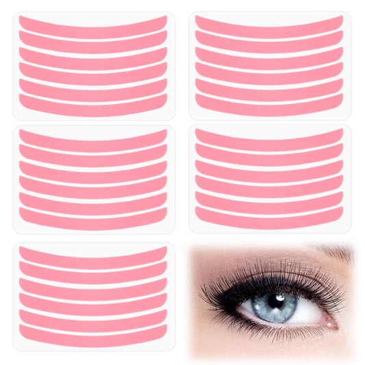 Amaxiu 30Pcs Lash Lift Ribbon, Reusable Lash Lift Pads Silicone Rods Lash Lift Shields Lash Lift Rods Ribbon Kit Eyelash Lifting Compensator Silicone Perm Ribbon Makeup Beauty Tools(Pink)