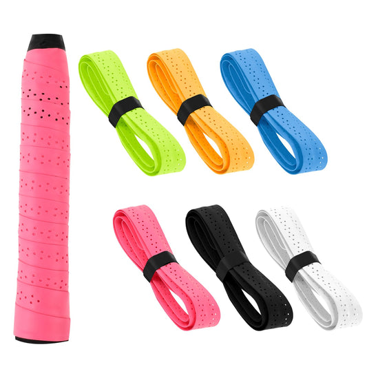 Giantree Tennis Racket Grip Tape, 6 Pack Multicoloured Anti Slip Racquet Over Grip, Quick Drying Super Absorbent Overgrips Tape for Tennis Racket Badminton Squash(multicolor)