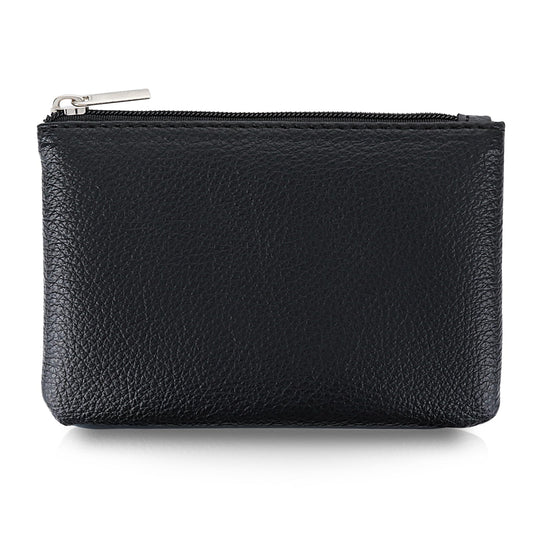Giantree Small Wallet for Women, Cute PU Lychee Pattern Coin Pocket Portable Change Wallet Mini Coin Purse for Girl Women Ladies ID Key Headset Lipstick(Black)