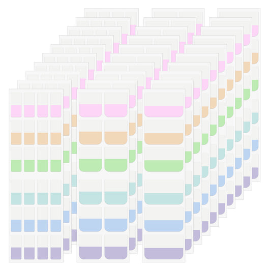 HJZHII 420 Pcs Sticky Index Tabs, Colored Book Sticky Index Tabs Writable Stickys Tab Dividers Label Stickys Tab for Notebooks Pages Binders File(6 Colors, 3 Size)