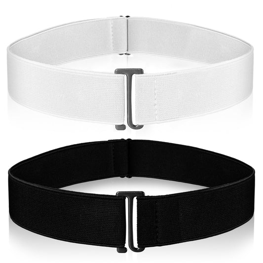 Amaxiu No Show Women Belt(White+Black)