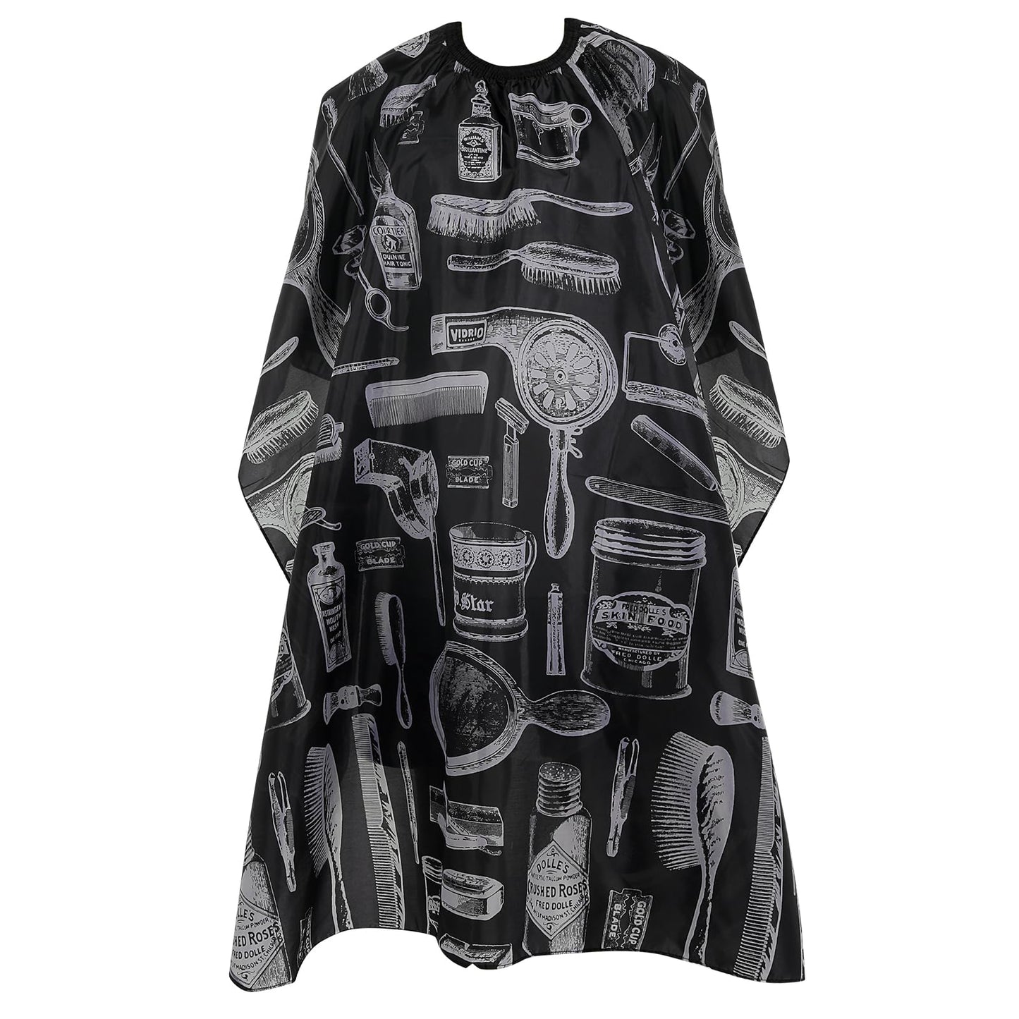 simarro Hairdressing Cape, 120x140cm Barber Cape Adults Waterproof Salon Capes Adjustable Neck Hair Cutting Cape for Salon, Hairdresser, Hair Cutting Adults Children (Black)