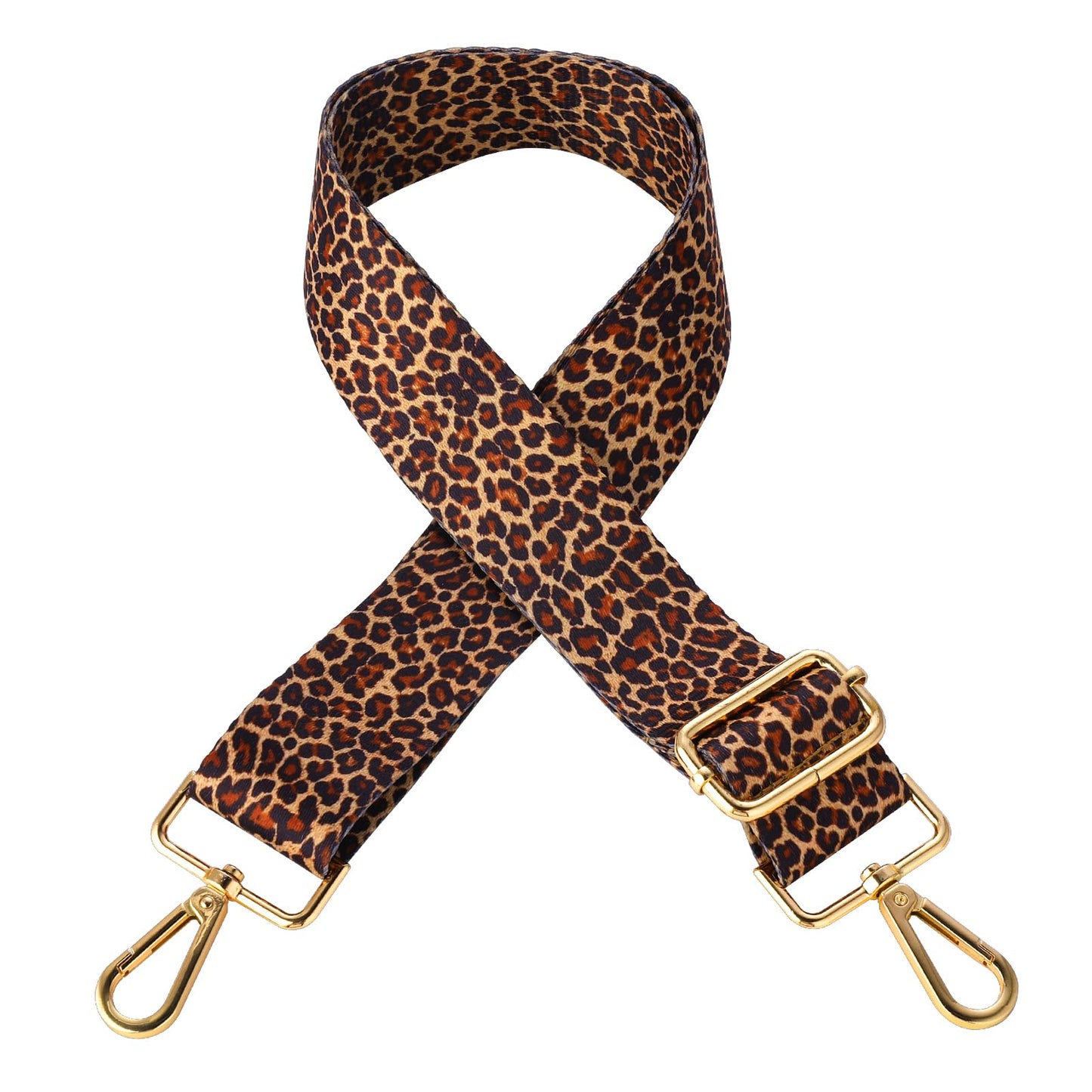 TIESOME Replacement Purse Strap, Leopard Print Adjustable Wide Shoulder Handbag Strap Crossbody Bag Straps Christmas for Women Girls (yellow)
