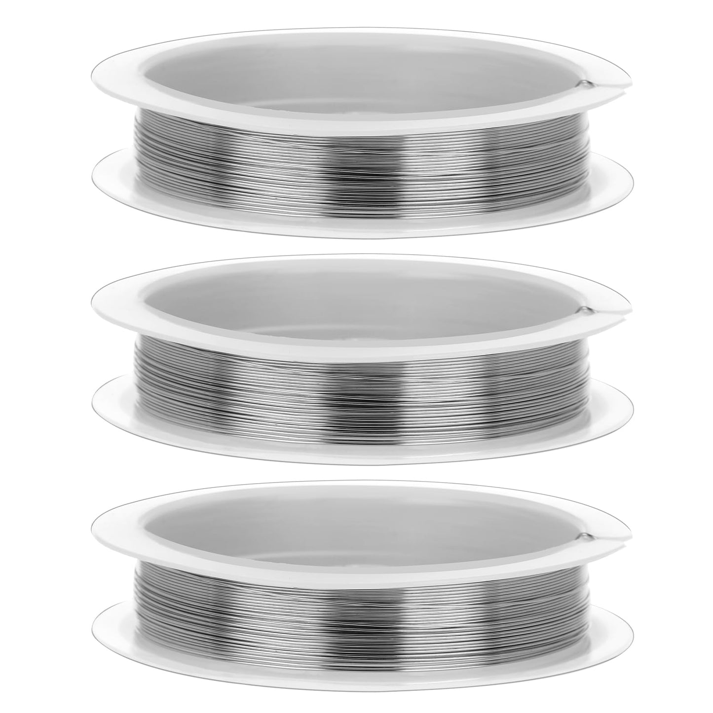 Giantree 3Rolls 0.3mm Gauge Stainless Steel Wire for Jewelry Making, 56Ft Bailing Wire Snare Wire for Craft and Jewelry Making, for Bailing Wire Sculpting Wire Jewelry Making Wire (0.3MM,56 Feet/Roll)