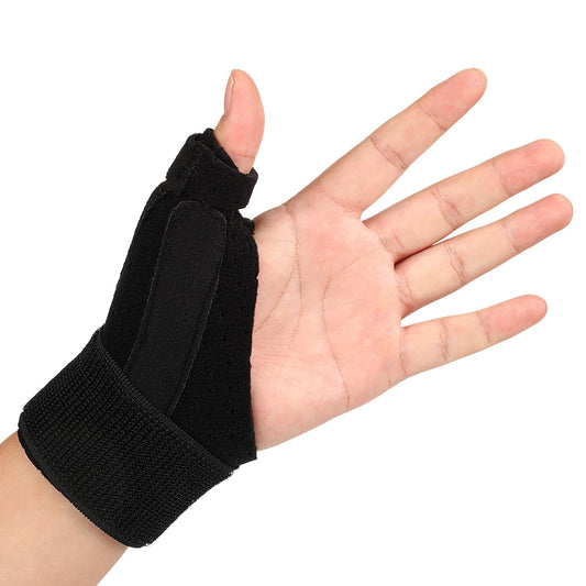 Giantree Thumb Splint, Adjustable Thumb Brace Wrist Support Breathable Thumb Splint for Trigger Finger Pain Relie Tendonitis Sprained(Left thumb splint)