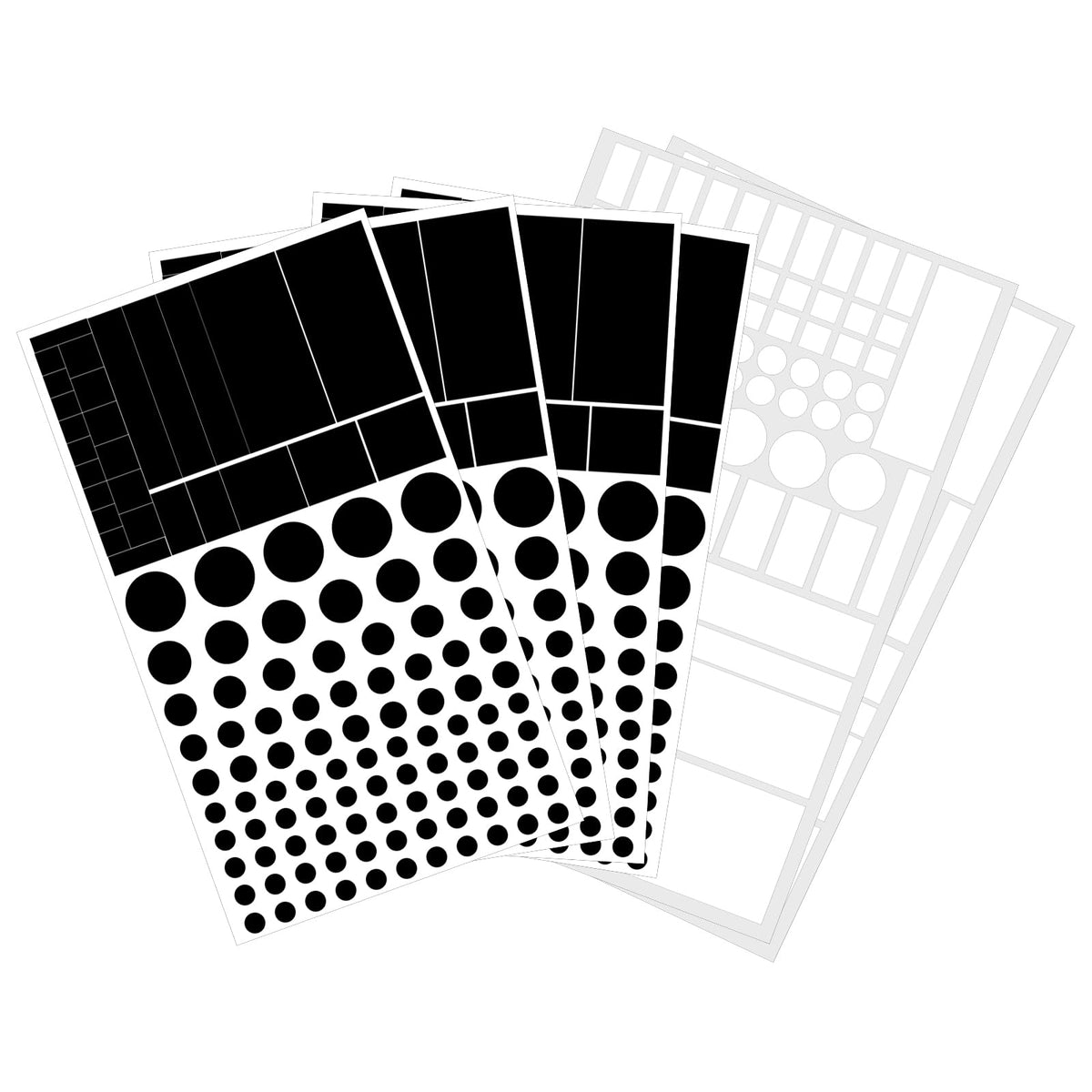 HJZHII 6 Sheets LED Tarnish Film Fully Blackout Self Adhesive