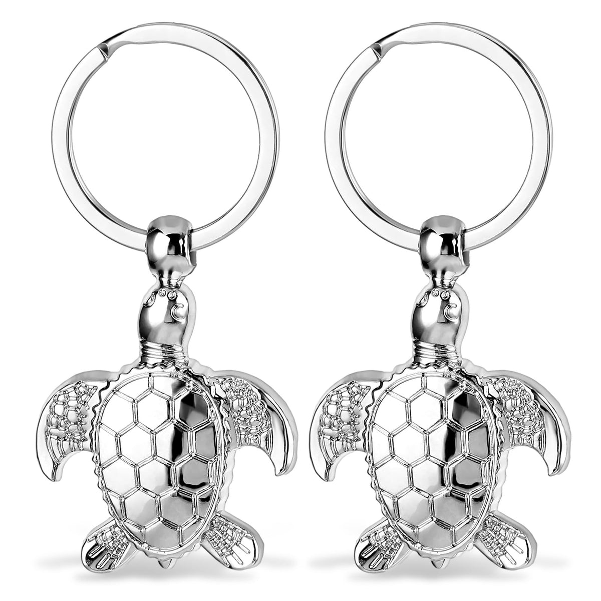 HJZHII Pack of 2 Sea Turtle Keyrings