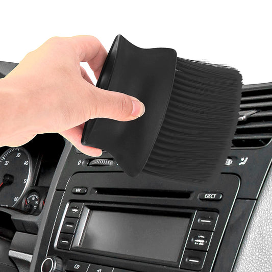 cobee Car Detailing Brush, Car Cleaning Brushes Duster Soft Bristles Detailing Brush Dusting Tool Dust Removal Brush Dirt Dust Clean Brushes for Car Interior Exterior Leather Air Vents (Black)