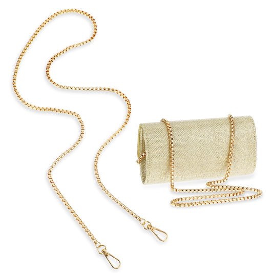 Giantree 47"/120cm Purse Chain Strap, Shoulder Cross Body Sling Chain Wallet Strap Crossbody Replacement Chain DIY Replacement Strap for Purse, Handbag Clutch Messenger Bag(Gold)