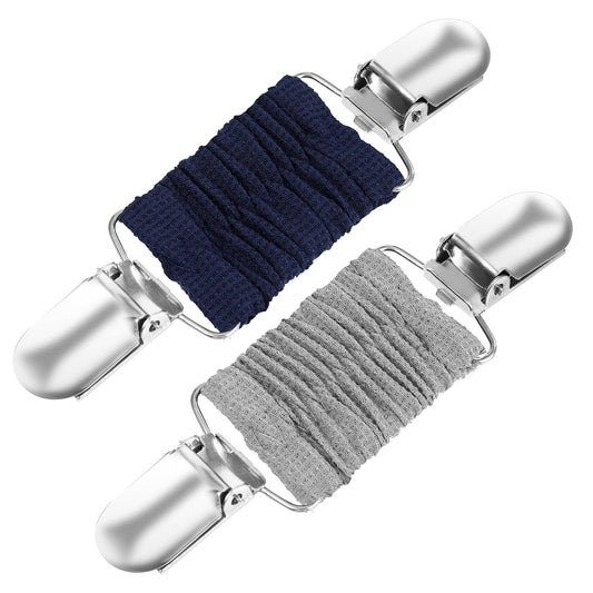 AOZUO Fit Dress Cincher Clips, 2PCS Sweater Shawl Elastic Clips Fashion Waist Tightener Cinchers Clip Brooch Clip for Women Vintage Dresses Cardigan Scarf Collar Clips Decor