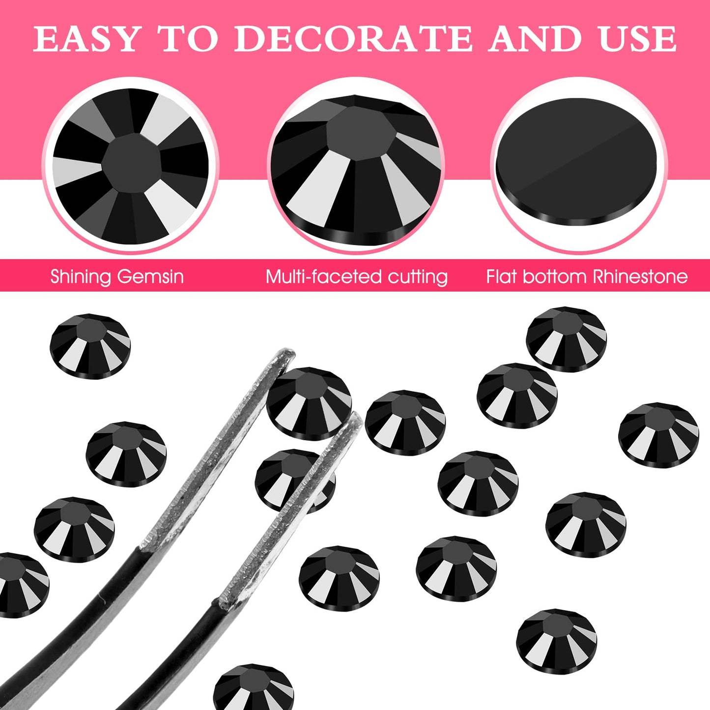 TIESOME 3000Pcs 4mm Resin Rhinestone, Glitter Resin Rhinestone Flat Bottom Drill for Mugs Shoes Bottles Makeup Craft Decoration