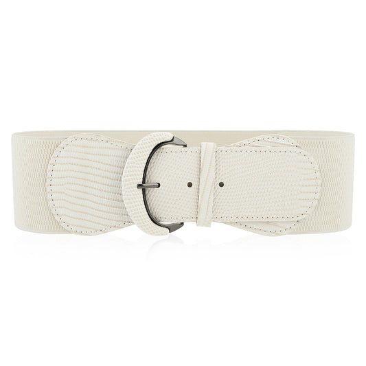 Amaxiu Women Wide Elastic Belt, Adjustable Stretch Waist Belt Vintage Chunky Waistband Fashion Stretchy Cinch Belt for Dress