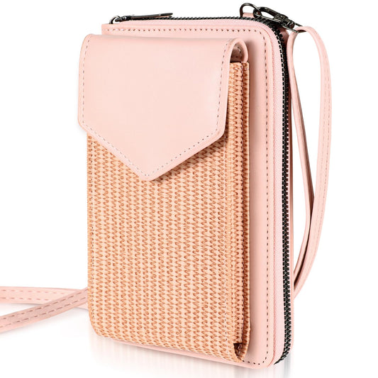 Andibro Women Crossbody Phone Bag Touchscreen Shoulder Bag Lightweight Multi Compartment PU Leather Cell Phone Pouch with Adjustable Shoulder Strap Fits