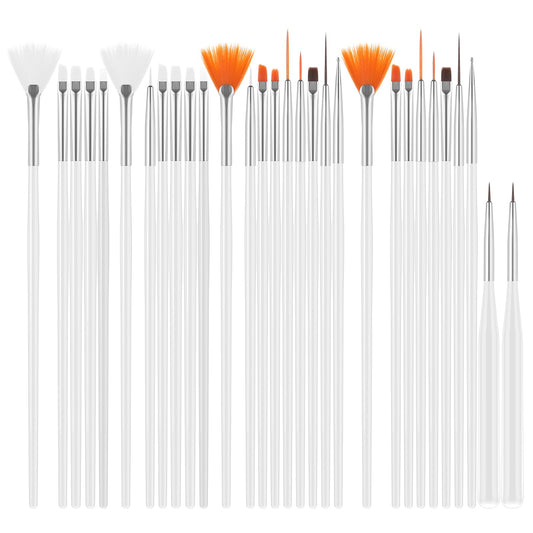 AOZUO Pack of 30 Gum Paste Kitchen Brushes, Cake Decorating Brush Set Cake Painting Food Brush Fondant Tool DIY Pastry Brush Baking Biscuits Cake Colour Icing Pastry for Bakeries