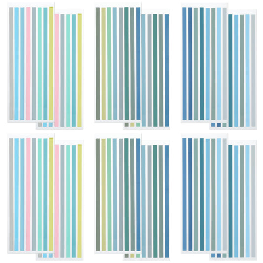 Giantree 960 Pcs Transparent Highlighter Tape, Reusable Long Highlighting Strips Fluorescent Index Label Sticky Notes for Annotating Books Aesthetic Office School Supplies