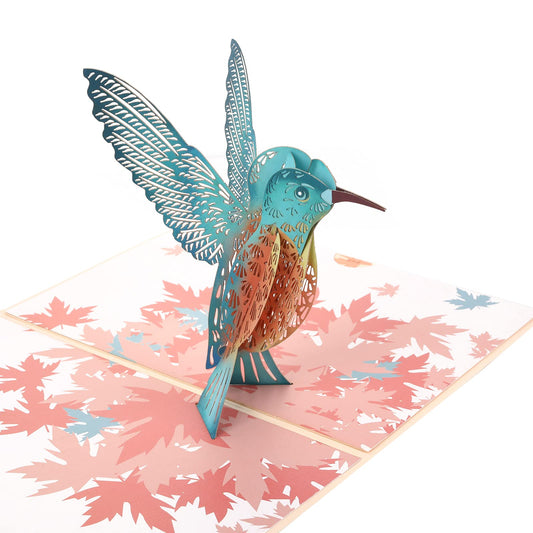 Molain Pop Up Anniversary Card, 3D Greeting Card PopUp Love Card for Anniversary Wedding Mother's Day Birthday Graduation (Lovely Bird)