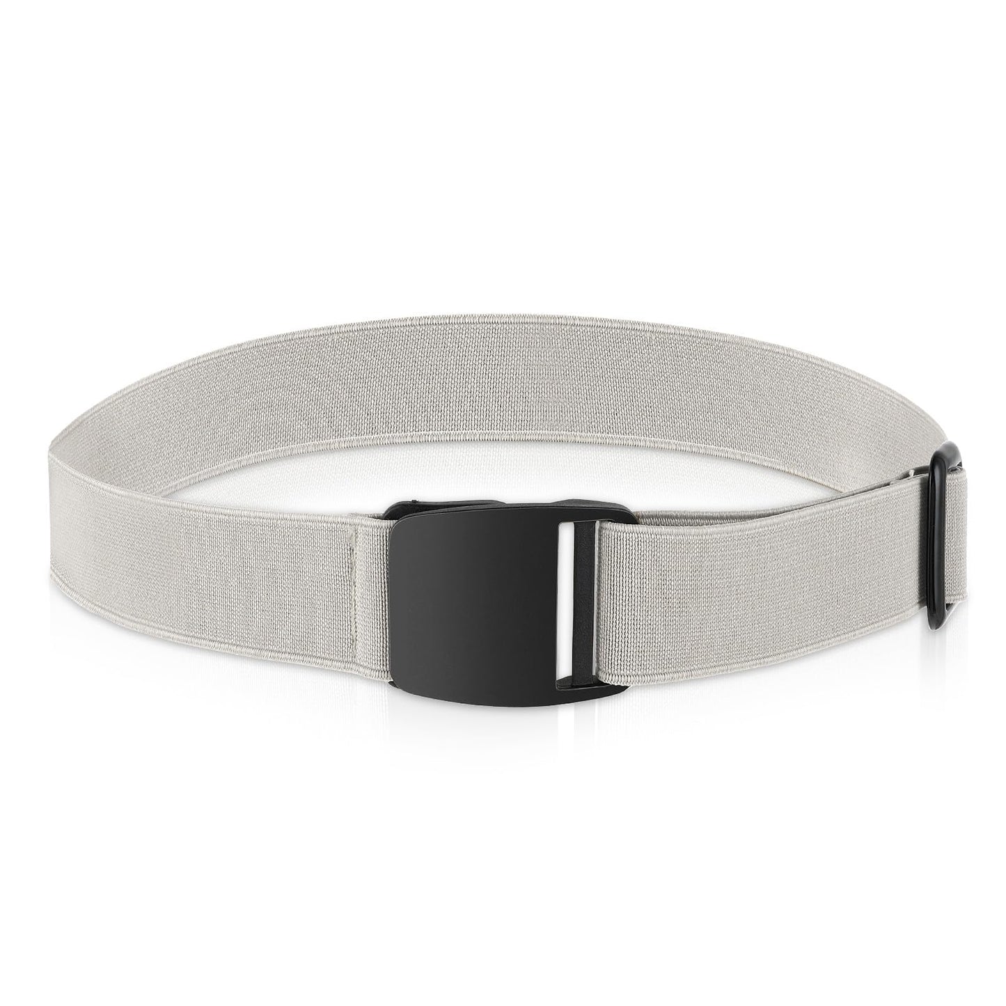 simarro Invisible Belts for Women, Adjustable Elastic Belt with Flat Buckle Breathable No Show Waist Belts for Jeans Pants Dresses(White)