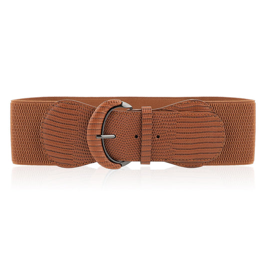 Amaxiu Women Wide Elastic Belt, Adjustable Stretch Waist Belt Vintage Chunky Waistband Fashion Stretchy Cinch Belt for Dress Jean