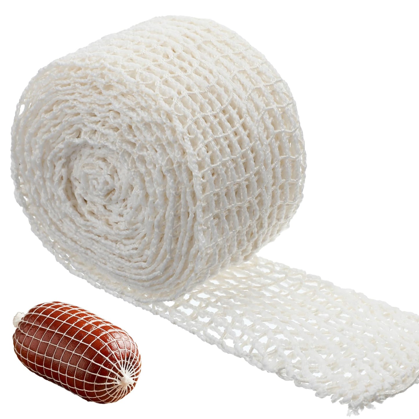 WJIAAA Smoking Net for Smoking, 5 m Rolled Roast Net for Roasting and Roasting, Breathable Cotton Net (16 Holes/15 cm Stretch)