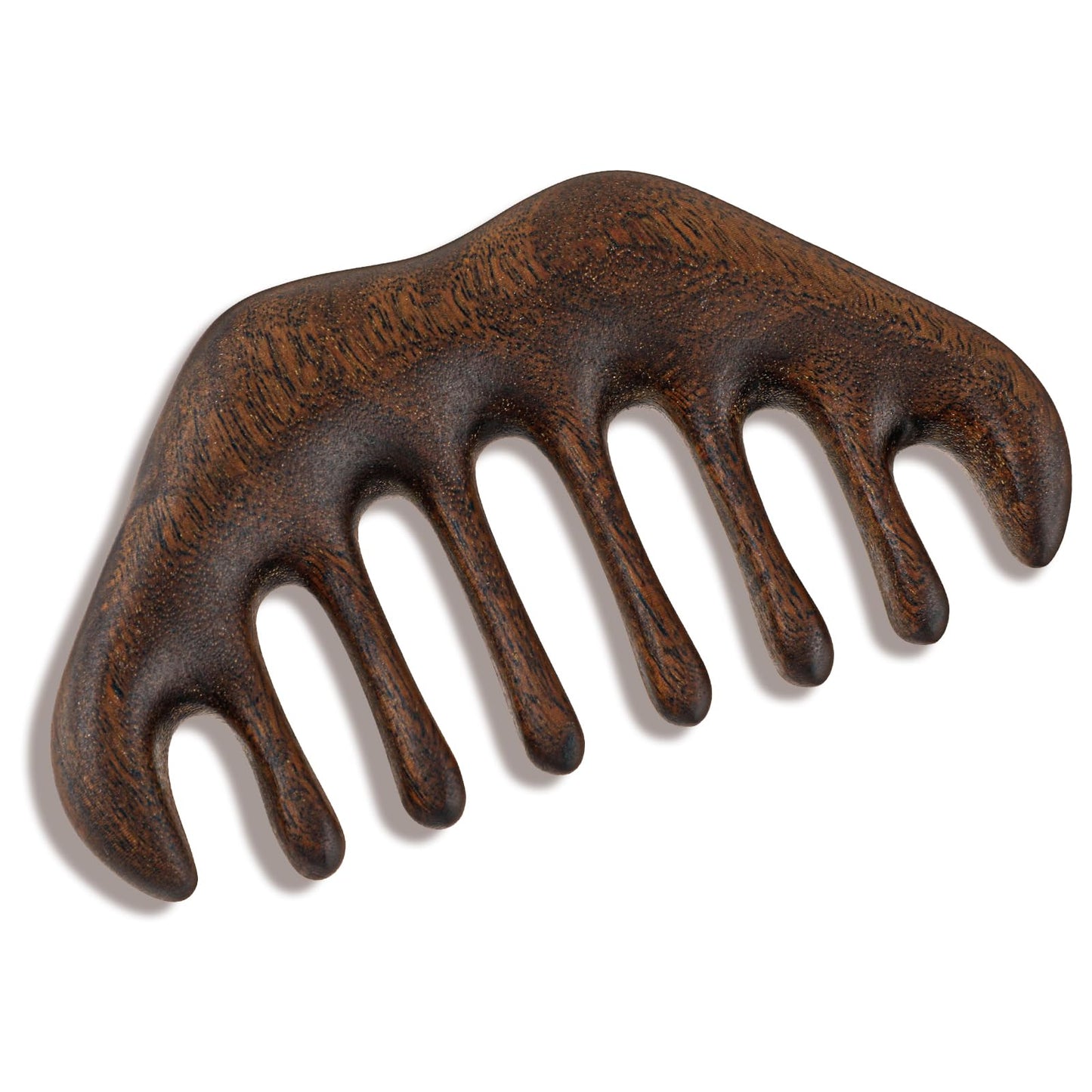 Amabro Wooden Scalp Massager Comb, Wide Tooth Hair Comb - Hair Growth Stress Relax Handheld Scraping Head Massage Tool for Women Men Head Caring Relaxation Acupoint Massage