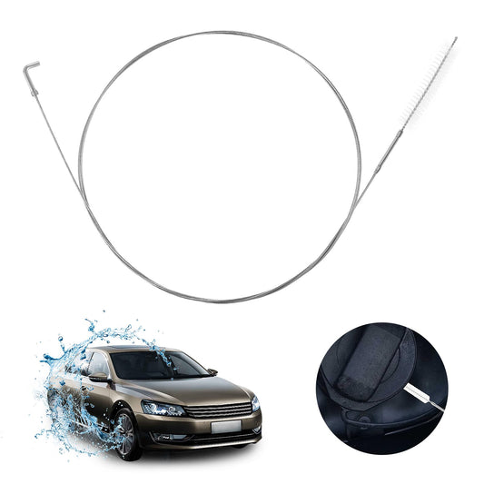 Andibro Auto Sunroof Drain Cleaning Brush, Auto Drain Hole Cleaner Flexible Nylon Cleaning Tool Car Long Wire Brush Long Tube Car Clean Accessories Hose Pipe Brush for Car Windshield Wiper 1m/39.4in