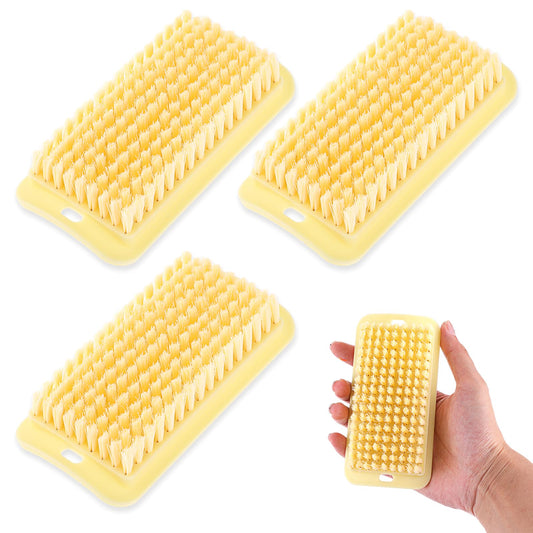 Amaxiu 3 Pcs Nail Cleaning Brushes, Stiff Bristles Nails Brush for Cleaning Cuticles Fingernails Nail Toes Scrubber Cleaner Manicure Dust Brush for Men Women
