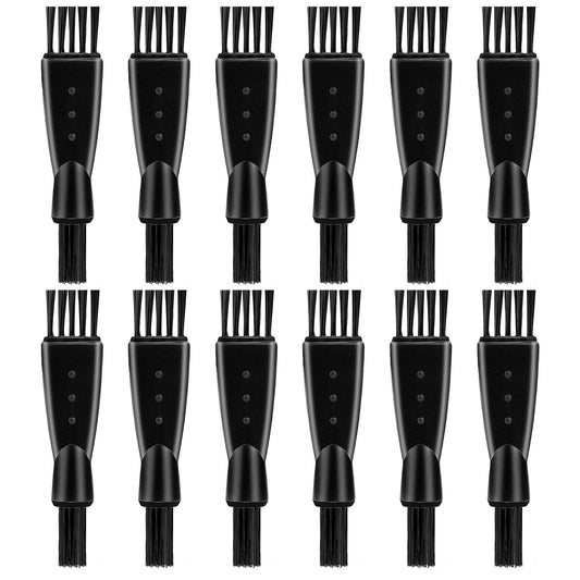 Molain 12 PCS Clipper Brush, Electric Razor Cleaning Brush, Hair Remover Shaving Razor Brushes, Double-Head Cleaning Brush, Mini Brush for Shaver Keyboard Parts Detail Hair Clipper Trimmer Cleaning
