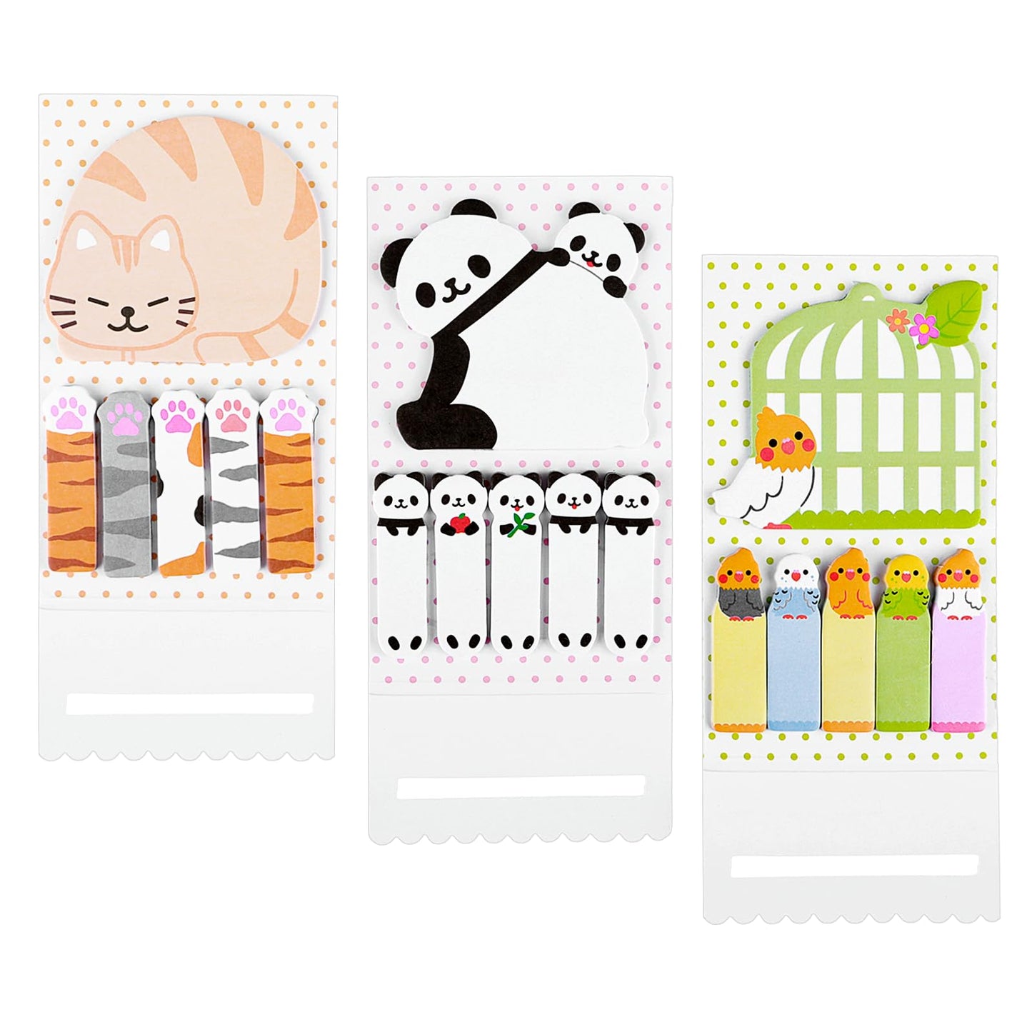 Amabro 360PCS Cartoon Animal Sticky Notes Cute Notepads Sticky Notes Kawaii Memo Pad Sticky Notes or Home, School and Office