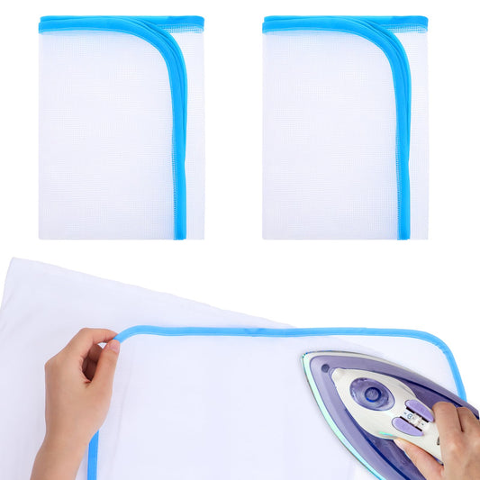Molain 2 Pack Pressing Cloth for Ironing Scorch Mesh Cloth Scorch-Saving Ironing Protector Insulation Pad for Sewing and Ironing Iron Fabric Protector Pressing Tool for Ironing Protection 23.6×15.7"