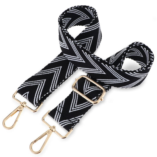 Andibro Purse Adjustable Replacement Strap, 3.8cm/1.5 in Wide Shoulder Strap for Women Crossbody Canvas Bag Handbag(A)