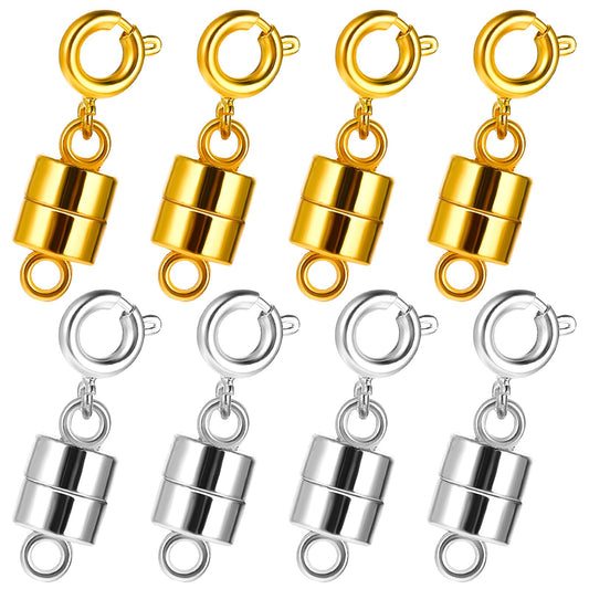 simarro Magnetic Necklace Clasps and Closures, Bracelet Extender Connectors Necklaces Bracelet Safety Magnetic Jewelry Clasp Converter for Necklaces Chain Jewelry Making Necklace Clasp