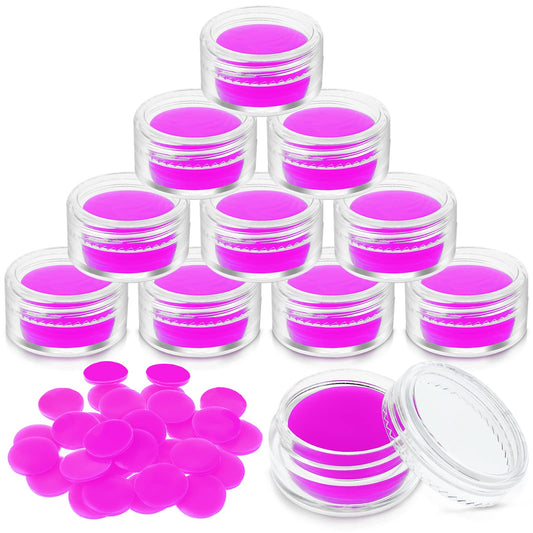 cobee 30 Pcs DIY Diamond Painting Wax, 10 Pack Diamond Painting Wax Storage Container Case with Glue Clay Diamond Art Glue for Diamond Painting Accessories Cross Stitch Drilling Mud, 0.9inch(Purple)