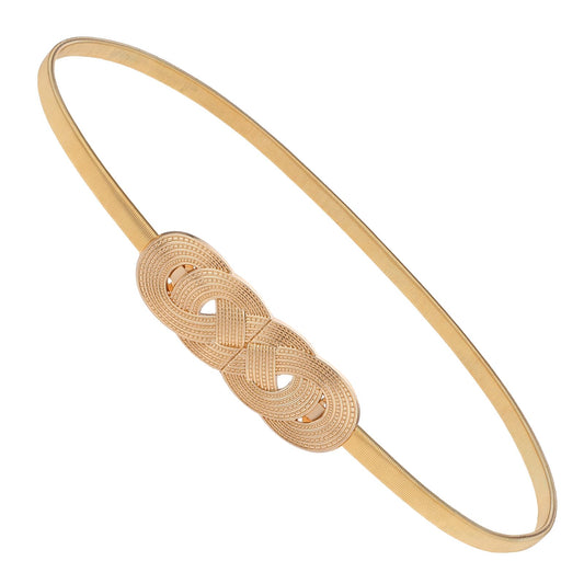 Molain Invisible Skinny Belts for Women, Metal Adjustable Corset Belt Waist Belts for Jeans Pants Dresses(Gold)