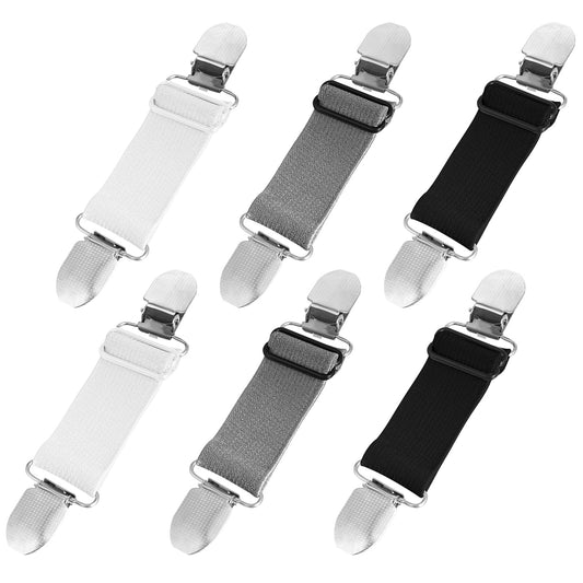 JIYIN Pack of 6 Clips for Clothes, RCA Clip Cardigan Clip Pullover Clips Sweater Waist Clips for Sweater Cardigans Shirts