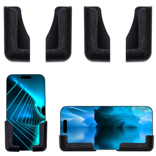 Bewudy 2Pair Multifunctional Mobile Phone Bracket, Self Adhesive Dashboard Mount Car Phone Holder, Adjustable Phone Holder, Car Phone Holder Mount for Car Back Seat, Wall, Home