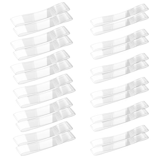 Jeffdad 12Pairs Clear Invisible High Heel Shoe Straps, Women's Elastic Shoelace Anti-loosening Shoelace Ankle Strap High Heels TPU Shoes Band Fixed Tie Belt for Holding Loose High Heel