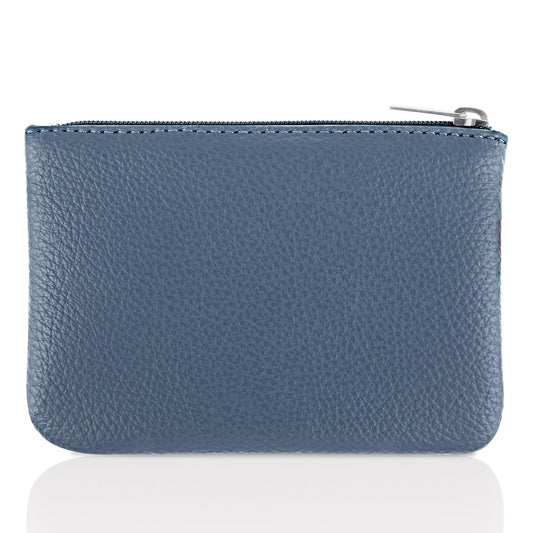 Giantree Small Wallet for Women, Cute PU Lychee Pattern Coin Pocket Portable Change Wallet Mini Coin Purse for Girl Women Ladies ID Key Headset Lipstick(Blue)