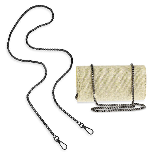 Giantree 47"/120cm Purse Chain Strap, Shoulder Cross Body Sling Chain Wallet Strap Crossbody Replacement Chain DIY Replacement Strap for Purse, Handbag Clutch Messenger Bag(Black)