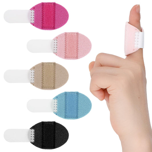 Jeffdad 5pcs Finger Splint, Adjustable Trigger Finger Splints Brace Kit, Finger Straightener for Fracture/Knuckle Immobilization/Arthritis, Fits Thumb/Middle Finger/Ring Finger/Index Finger/Little Fin