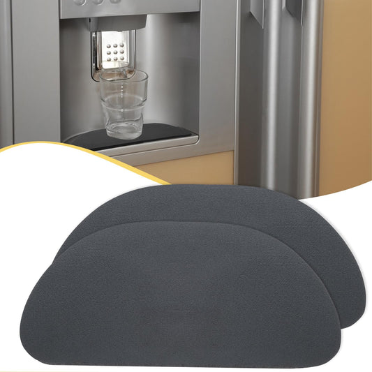 Andibro Cuttable Refrigerator Drip Catcher, Water Absorbent Fridge Water Dispenser Drip Tray 2pcs Soft Diatomaceous Refrigerator Mats Hide Stain for Coffee Machine Refrigerator Water Tray (B)