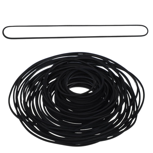 cobee 100 Pcs Recorder Rubber Belts, Mix Flat Cassette Tape Machine Rubber Belts, Cassette Recorder Repair Maintenance for DVD CD LD VCR Repeater Drives