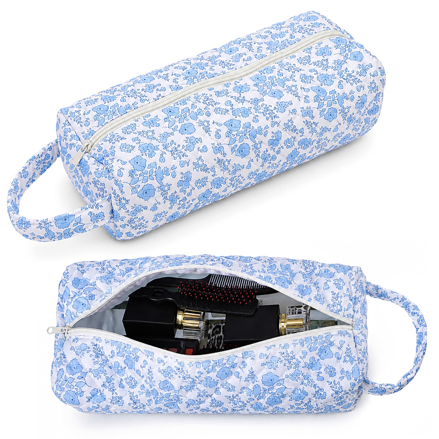 Amabro Portable Quilted Hair Tool Travel Bag Curling Flat Dryer Organizer