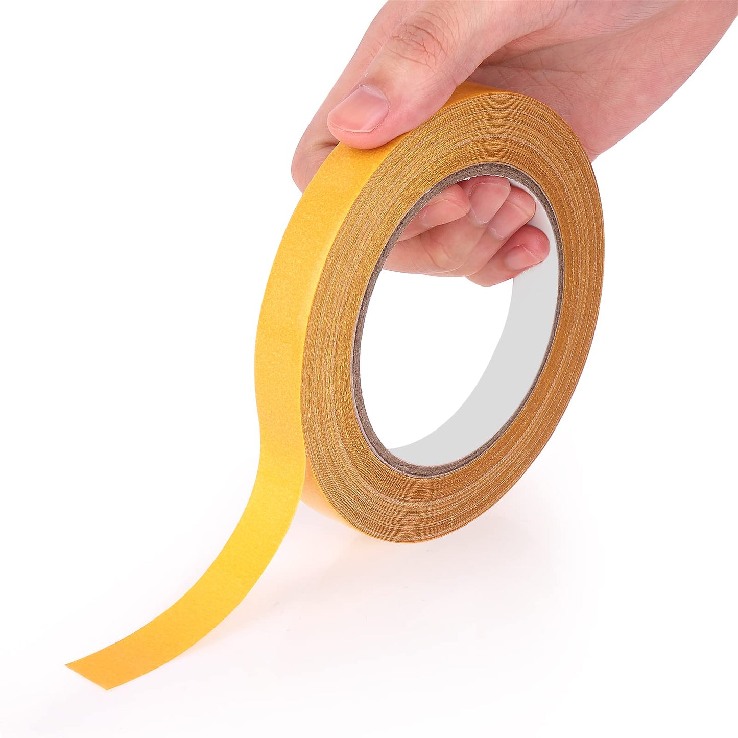 cobee Super Sticky Double-Sided Fabric Tape, 66ft/20m x 0.6inch Multifunctional Reusable Double Sided Carpet Mounting Tape Heavy Duty Fabric Tape Adhesive Sticky Craft Tape for Home Office School